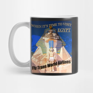 Vintage TWA visit Egpyt add Mug